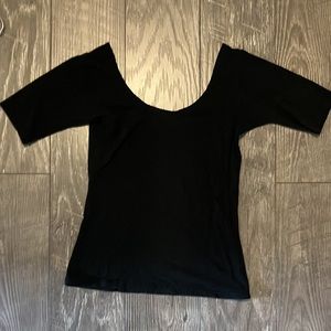 Indie designer black off the shoulder top